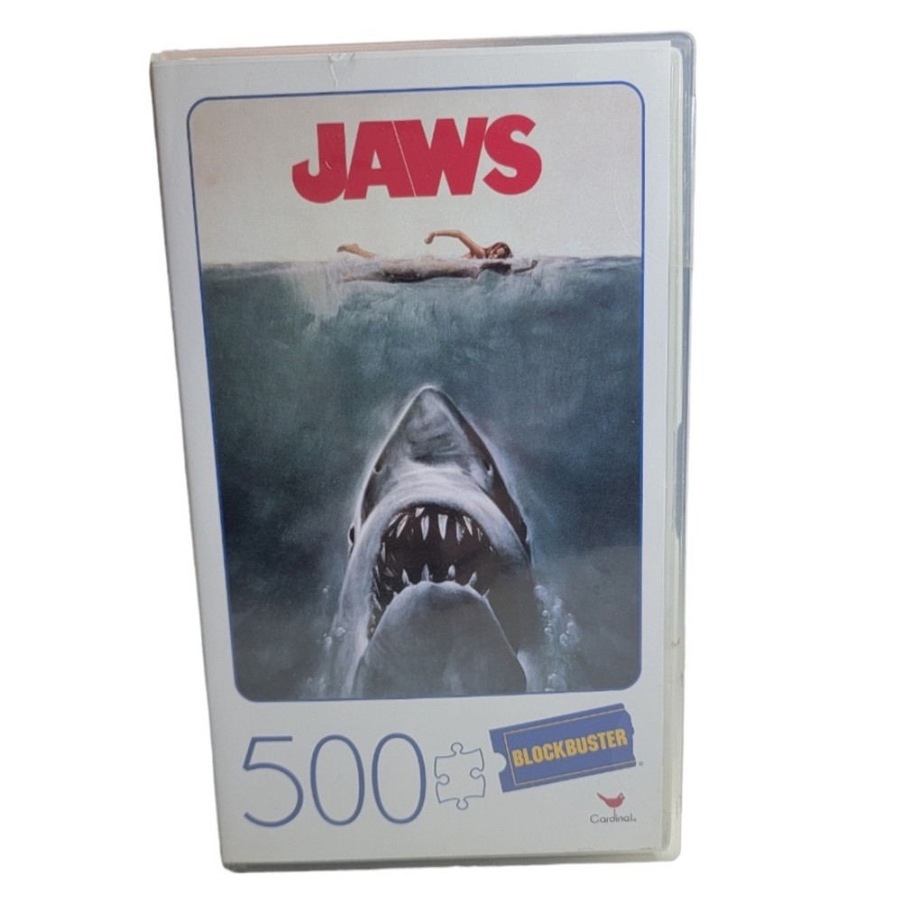 Jaws Blockbuster 500 Piece Movie Puzzle in Movie Case New.